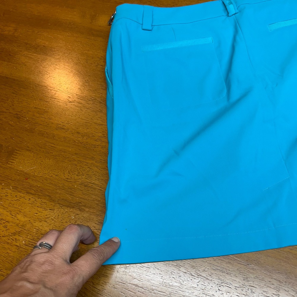 Polo Golf‎ Ralph Lauren Womens Turquoise Blue Performance Skort Size 6 Side Zip - Picture 5 of 14